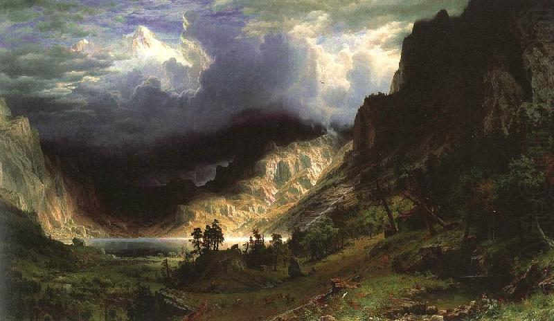 Storm in the Rocky Mountains, Mt Rosalie, Albert Bierstadt